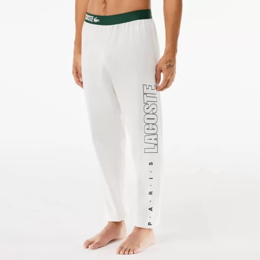 Lacoste Underwear & Lounge Wear-Fleecy Logo Lounge Pants