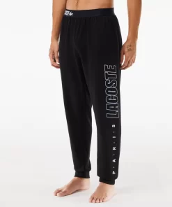 Lacoste Underwear & Lounge Wear-Fleecy Logo Lounge Pants