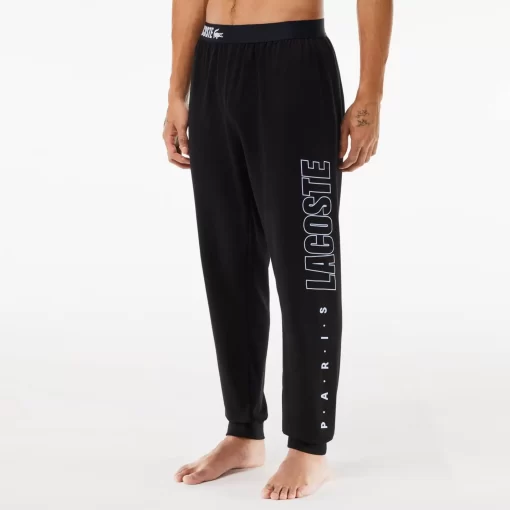 Lacoste Underwear & Lounge Wear-Fleecy Logo Lounge Pants