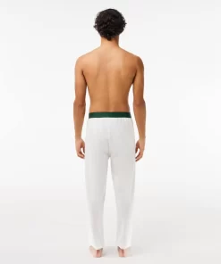 Lacoste Underwear & Lounge Wear-Fleecy Logo Lounge Pants