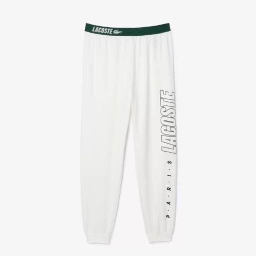 Lacoste Underwear & Lounge Wear-Fleecy Logo Lounge Pants