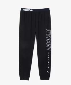 Lacoste Underwear & Lounge Wear-Fleecy Logo Lounge Pants