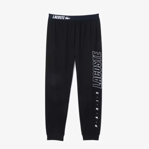 Lacoste Underwear & Lounge Wear-Fleecy Logo Lounge Pants