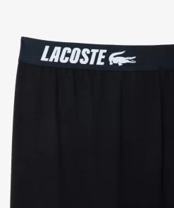 Lacoste Underwear & Lounge Wear-Fleecy Logo Lounge Pants