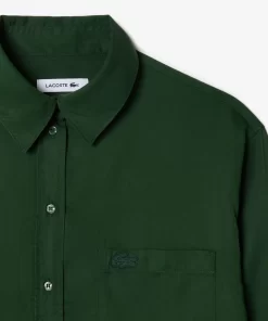 Lacoste Shirts & Tops-Flowing Oversized Lyocell Shirt