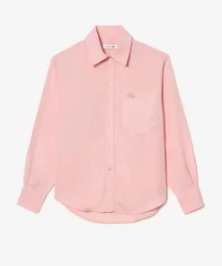 Lacoste Shirts & Tops-Flowing Oversized Lyocell Shirt