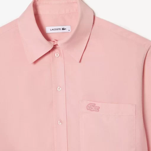 Lacoste Shirts & Tops-Flowing Oversized Lyocell Shirt