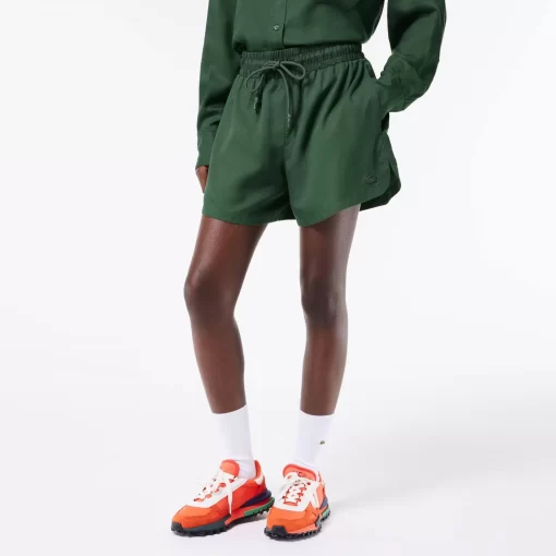 Lacoste Trousers & Shorts-Fluid Lyocell Shorts