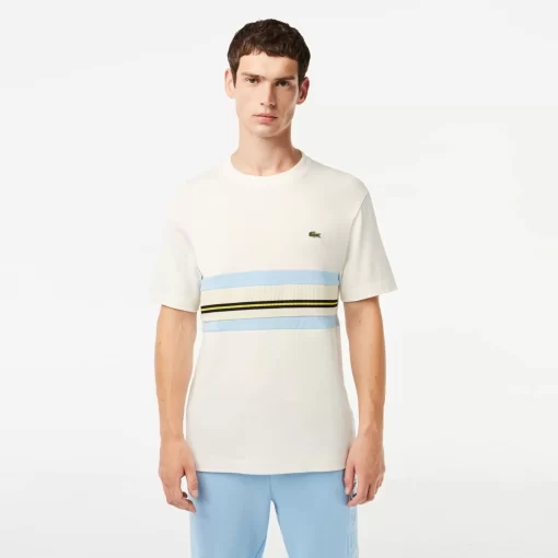 Lacoste T-Shirts-French Made Contrast Stripe Tee