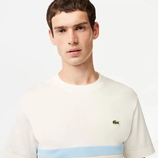 Lacoste T-Shirts-French Made Contrast Stripe Tee