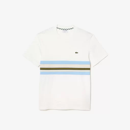 Lacoste T-Shirts-French Made Contrast Stripe Tee