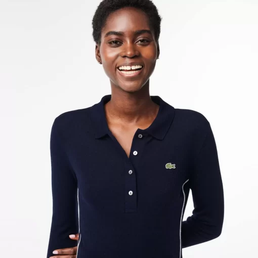 Lacoste Polo Shirts-French Made Long Sleeved Polo Shirt