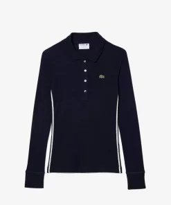 Lacoste Polo Shirts-French Made Long Sleeved Polo Shirt