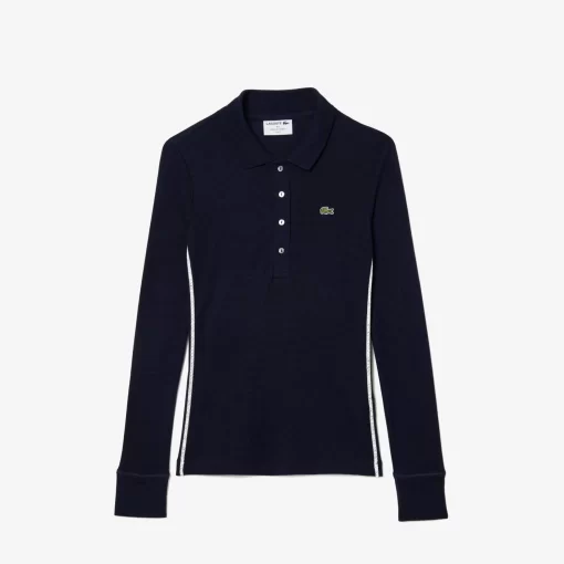 Lacoste Polo Shirts-French Made Long Sleeved Polo Shirt