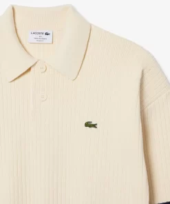 Lacoste Knitwear-French Made Relaxed Fit Cotton Sweater