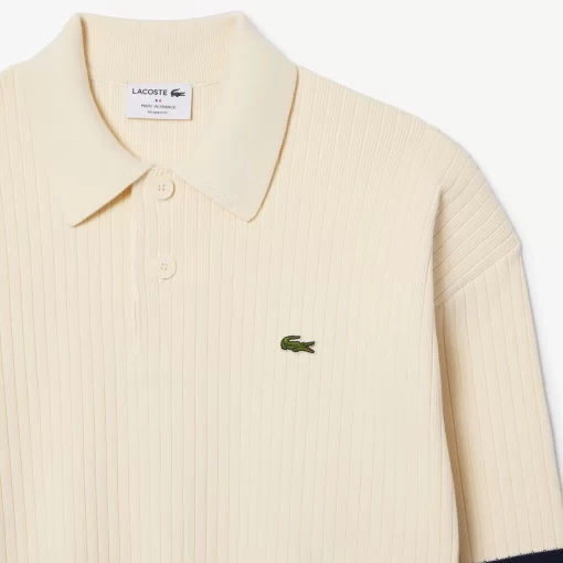 Lacoste Knitwear-French Made Relaxed Fit Cotton Sweater