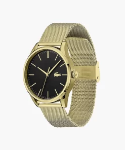 Lacoste Watches-Gents Vienna 3 Hands Watch With Gold Plated 1 Steel Strap