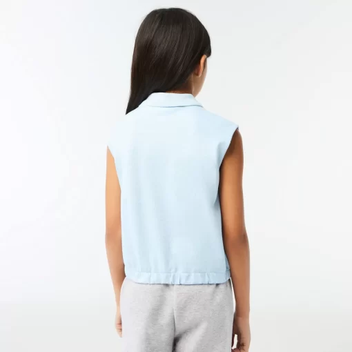 Lacoste Girl Clothing-Girls' Cotton Pique Sleeveless Polo Shirt