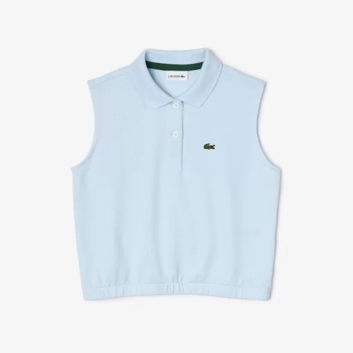 Lacoste Girl Clothing-Girls' Cotton Pique Sleeveless Polo Shirt