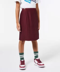 Lacoste Girl Clothing-Girls' Pleated Jersey Skirt