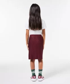 Lacoste Girl Clothing-Girls' Pleated Jersey Skirt