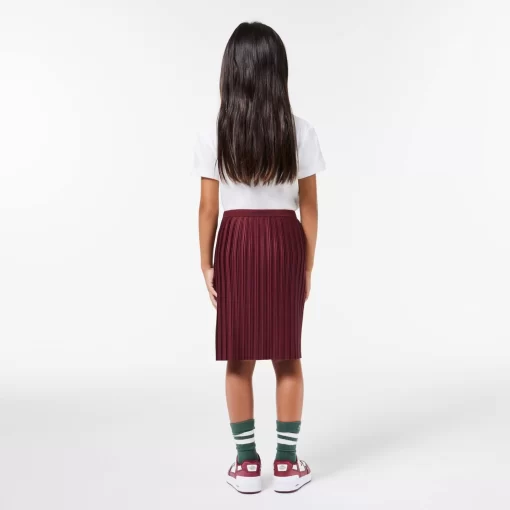 Lacoste Girl Clothing-Girls' Pleated Jersey Skirt