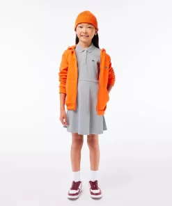 Lacoste Girl Clothing-Girls' Polo Collar Pique Dress