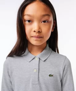 Lacoste Girl Clothing-Girls' Polo Collar Pique Dress