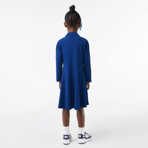 Lacoste Girl Clothing-Girls' Polo Collar Pique Dress