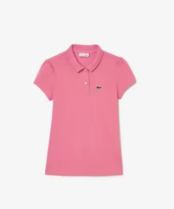 Lacoste Girl Clothing-Girls' Scalloped Collar Mini Pique Polo Shirt