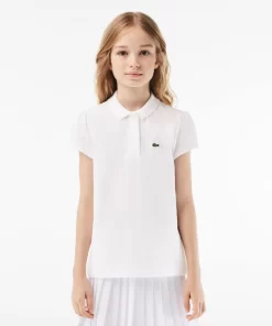 Lacoste Girl Clothing-Girls' Scalloped Collar Mini Pique Polo Shirt