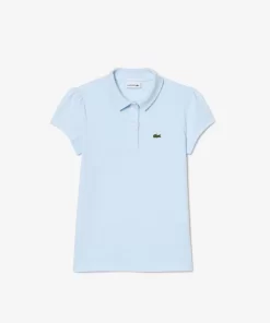 Lacoste Girl Clothing-Girls' Scalloped Collar Mini Pique Polo Shirt