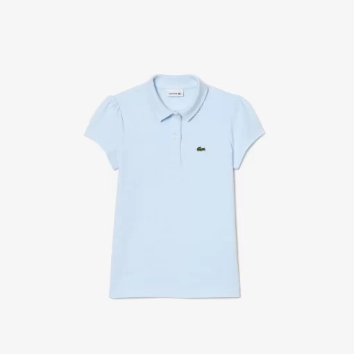 Lacoste Girl Clothing-Girls' Scalloped Collar Mini Pique Polo Shirt