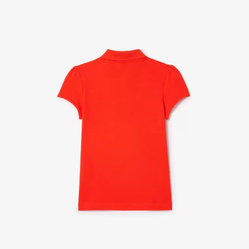 Lacoste Girl Clothing-Girls' Scalloped Collar Mini Pique Polo Shirt