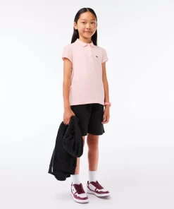 Lacoste Girl Clothing-Girls' Scalloped Collar Mini Pique Polo Shirt