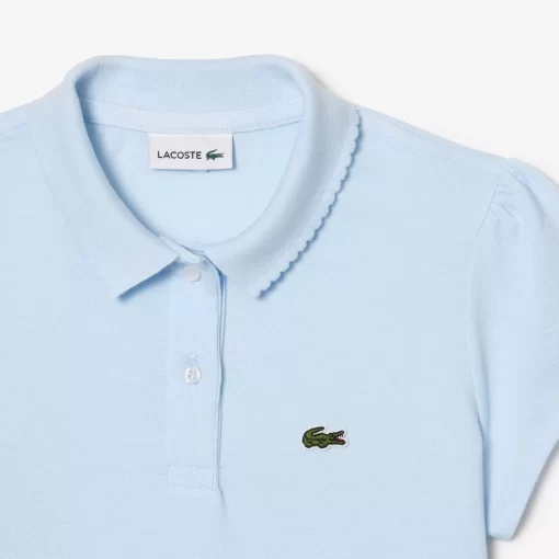 Lacoste Girl Clothing-Girls' Scalloped Collar Mini Pique Polo Shirt