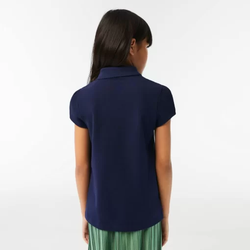 Lacoste Girl Clothing-Girls' Scalloped Collar Mini Pique Polo Shirt