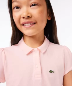 Lacoste Girl Clothing-Girls' Scalloped Collar Mini Pique Polo Shirt