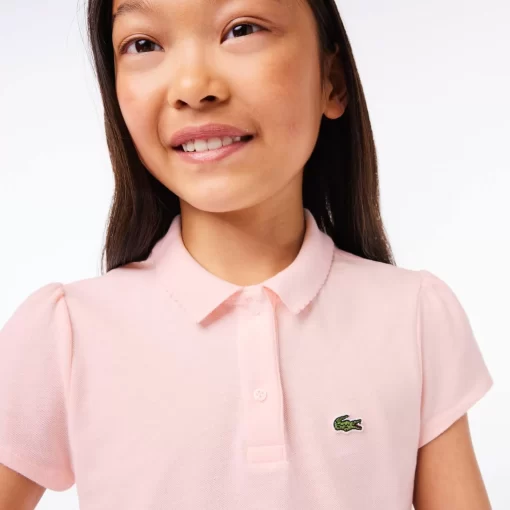 Lacoste Girl Clothing-Girls' Scalloped Collar Mini Pique Polo Shirt