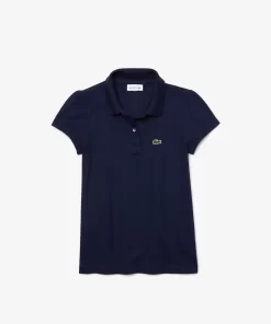 Lacoste Girl Clothing-Girls' Scalloped Collar Mini Pique Polo Shirt