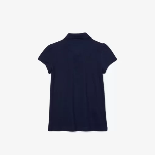 Lacoste Girl Clothing-Girls' Scalloped Collar Mini Pique Polo Shirt