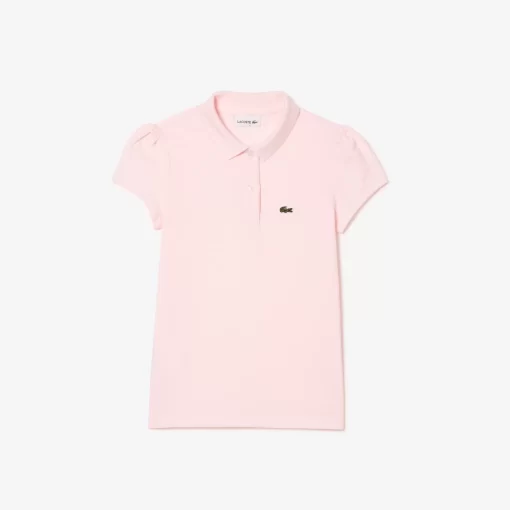 Lacoste Girl Clothing-Girls' Scalloped Collar Mini Pique Polo Shirt