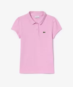 Lacoste Girl Clothing-Girls' Scalloped Collar Mini Pique Polo Shirt