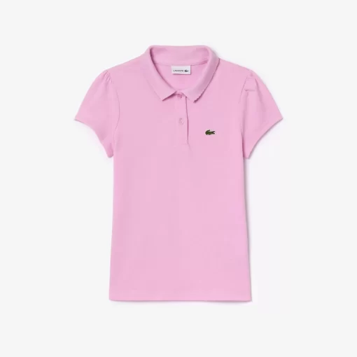 Lacoste Girl Clothing-Girls' Scalloped Collar Mini Pique Polo Shirt