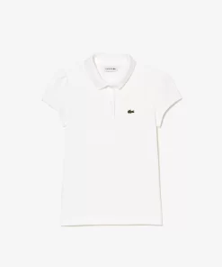 Lacoste Girl Clothing-Girls' Scalloped Collar Mini Pique Polo Shirt