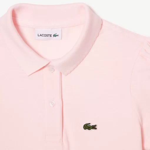 Lacoste Girl Clothing-Girls' Scalloped Collar Mini Pique Polo Shirt