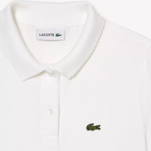 Lacoste Girl Clothing-Girls' Scalloped Collar Mini Pique Polo Shirt