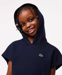 Lacoste Girl Clothing-Girls' Stretch Pique Sleeveless Sweater Dress