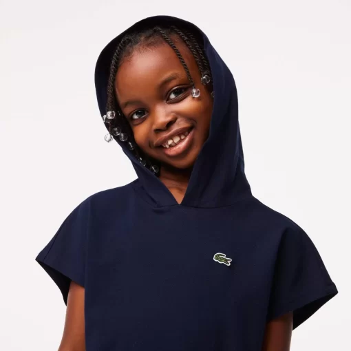 Lacoste Girl Clothing-Girls' Stretch Pique Sleeveless Sweater Dress