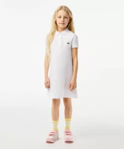 Lacoste Girl Clothing-Girl'S Polo-Style Cotton Dress